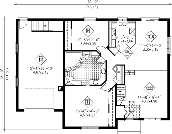 main floor house blueprint