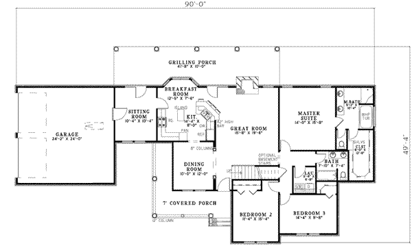 main floor house blueprint