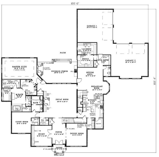 main floor house blueprint