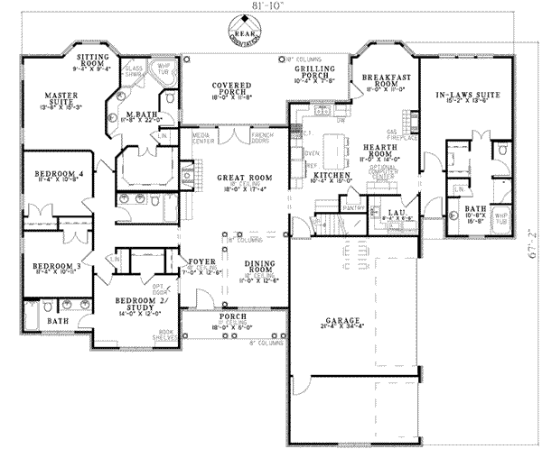 main floor house blueprint
