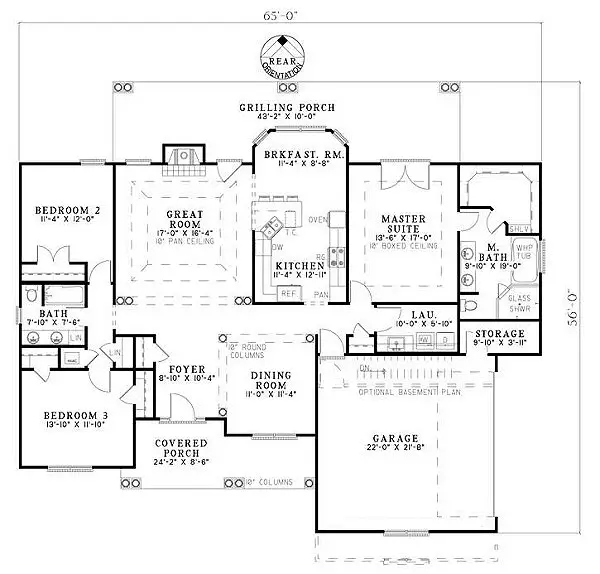 main floor house blueprint