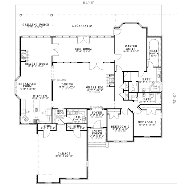 main floor house blueprint