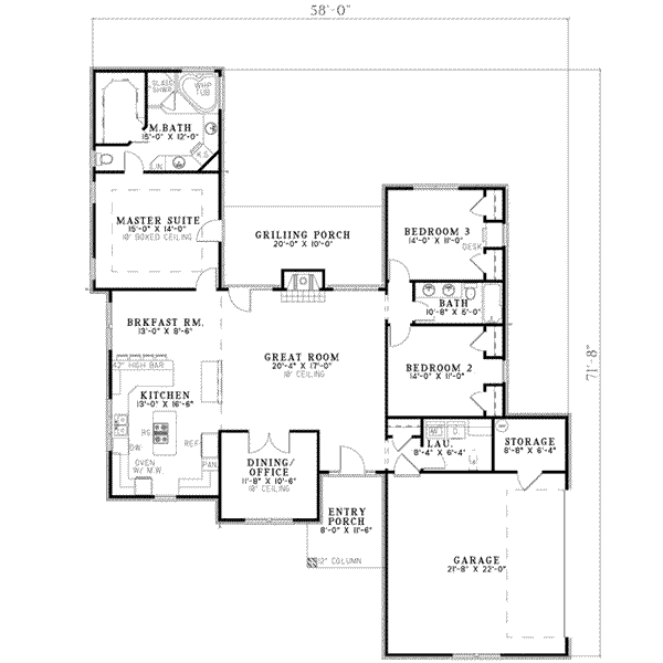 main floor house blueprint