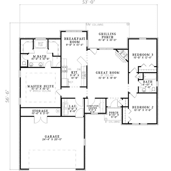 main floor house blueprint