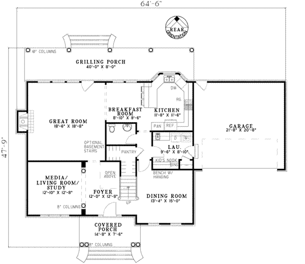 main floor house blueprint