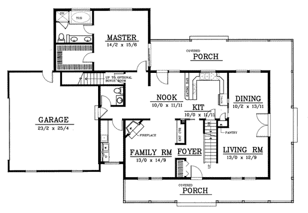 main floor house blueprint