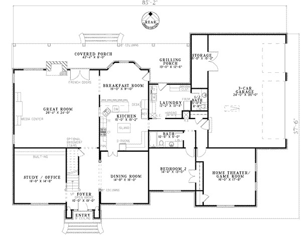 main floor house blueprint