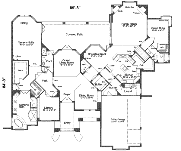 main floor house blueprint