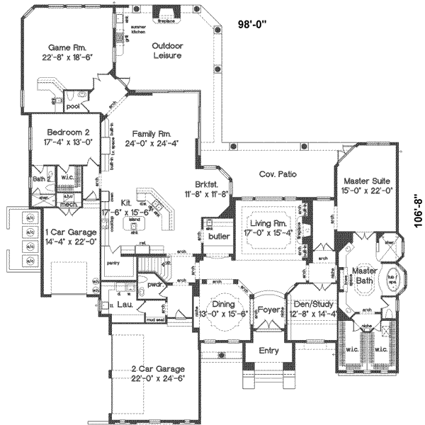 main floor house blueprint