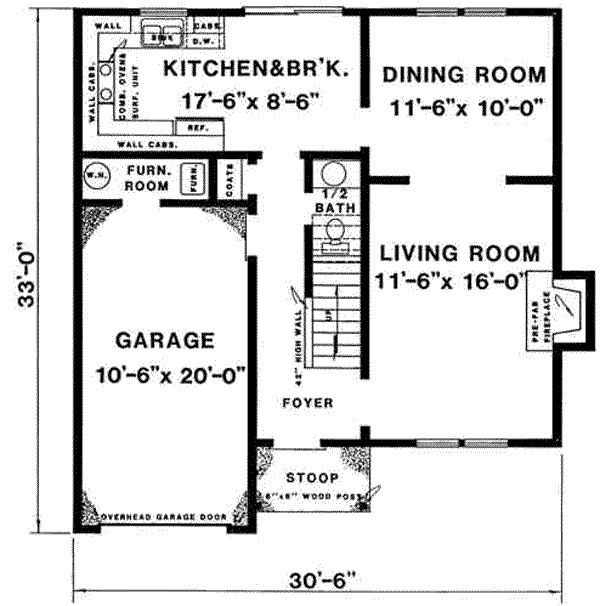 main floor house blueprint