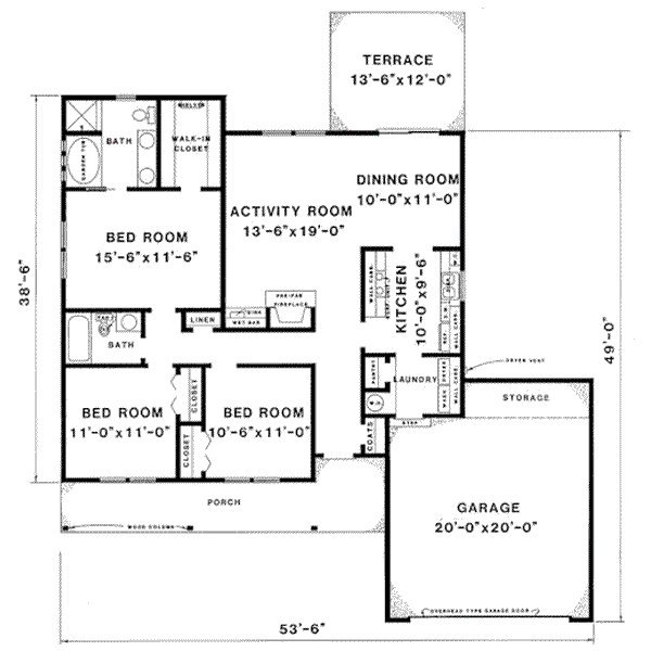 main floor house blueprint