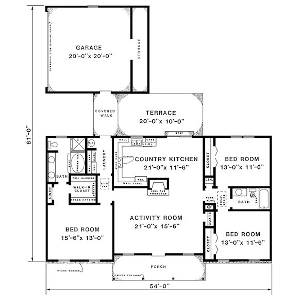 main floor house blueprint