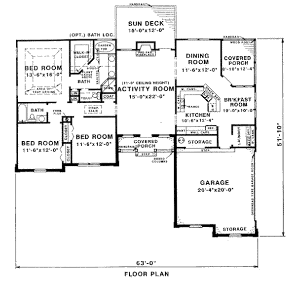 main floor house blueprint