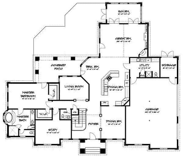 main floor house blueprint