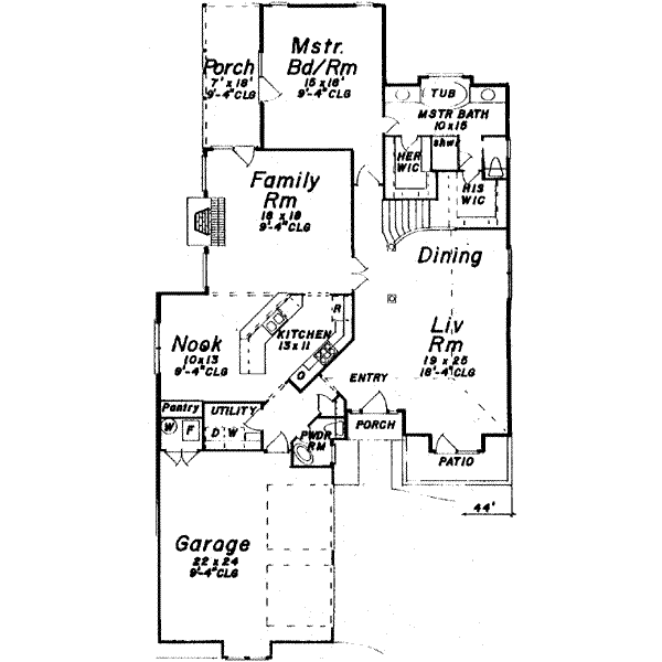 main floor house blueprint