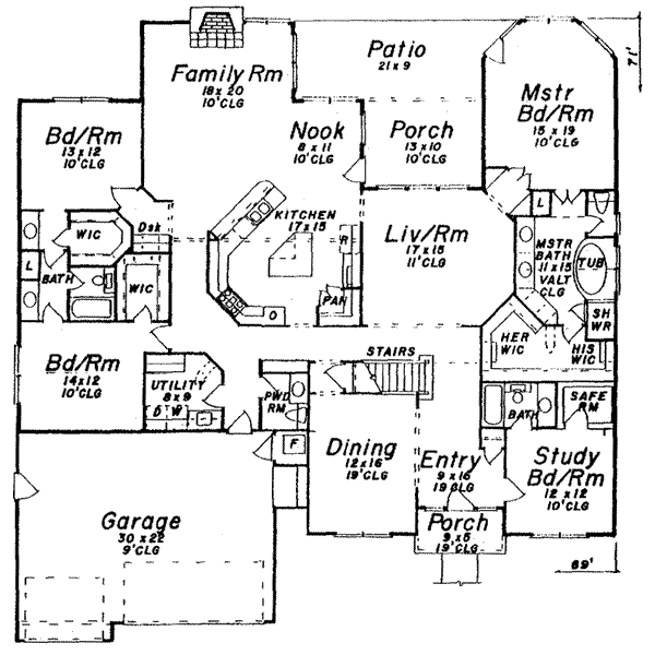 main floor house blueprint