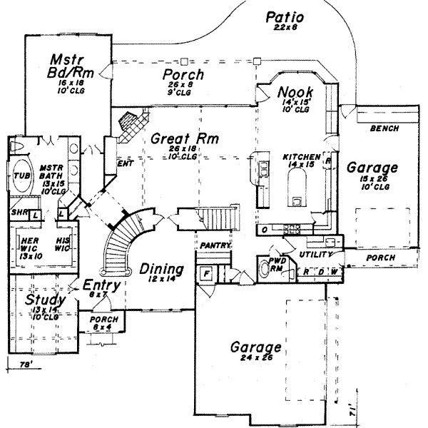 main floor house blueprint