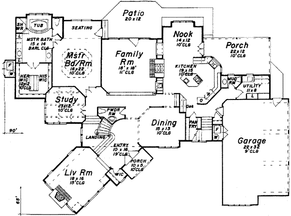 main floor house blueprint