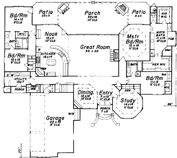 main floor house blueprint