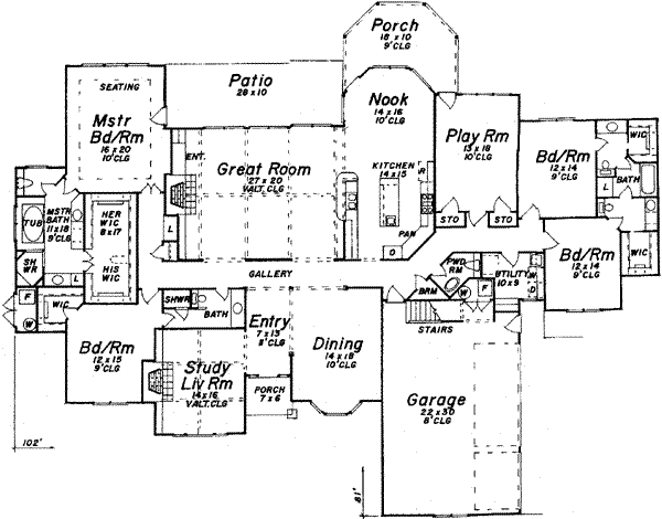main floor house blueprint