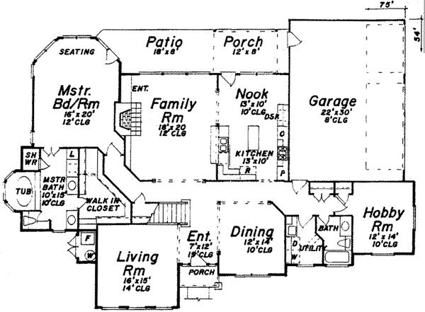 main floor house blueprint