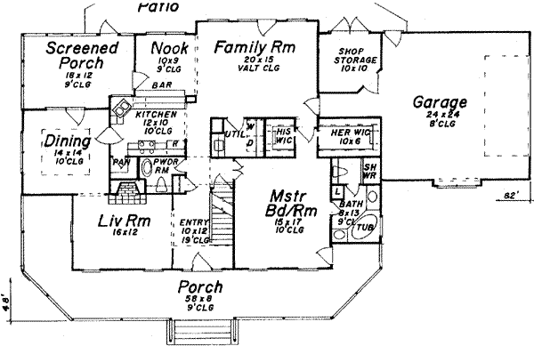 main floor house blueprint