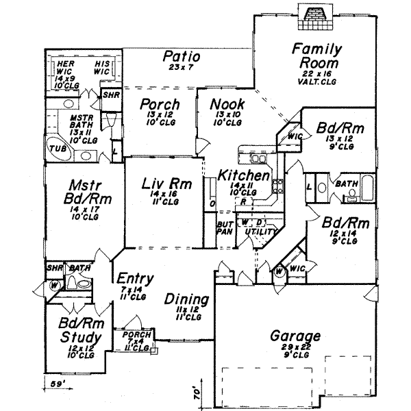 main floor house blueprint