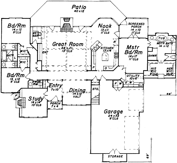main floor house blueprint