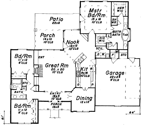 main floor house blueprint
