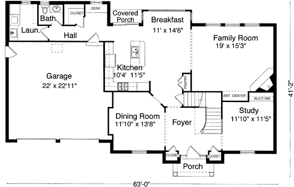 main floor house blueprint
