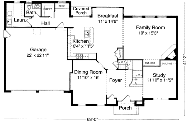 main floor house blueprint