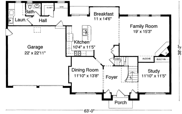 main floor house blueprint