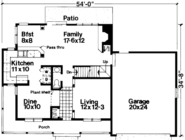 main floor house blueprint