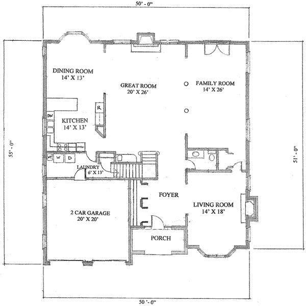 main floor house blueprint