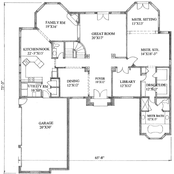 main floor house blueprint