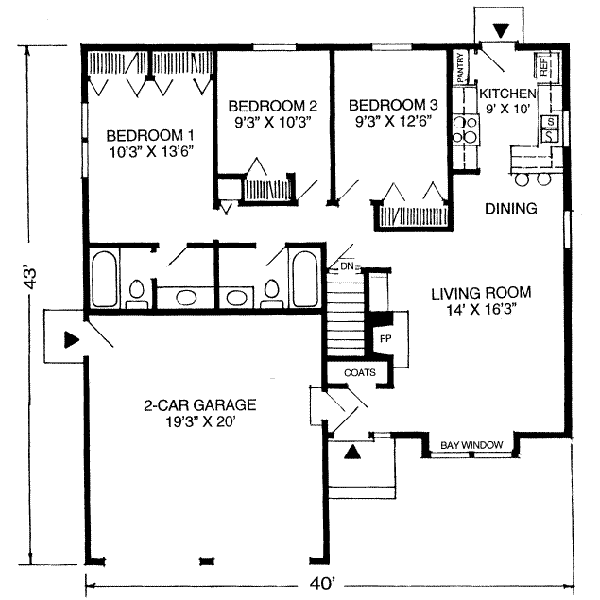 main floor house blueprint