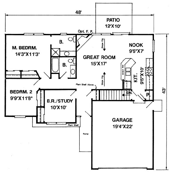 main floor house blueprint
