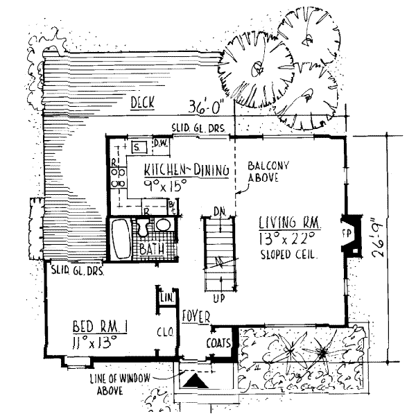 main floor house blueprint