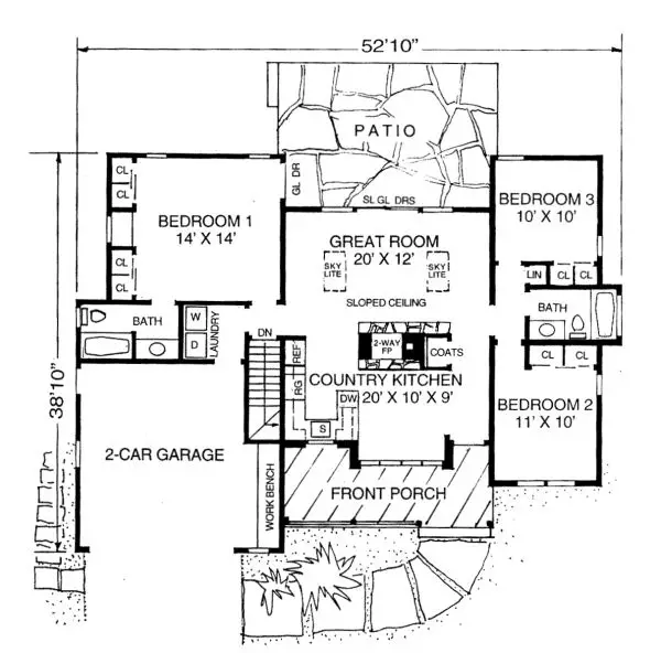 main floor house blueprint