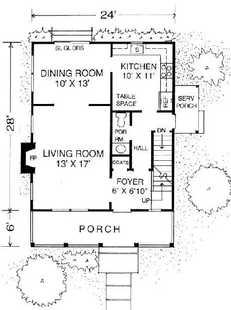 main floor house blueprint