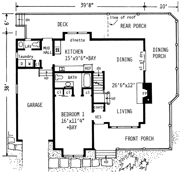 main floor house blueprint