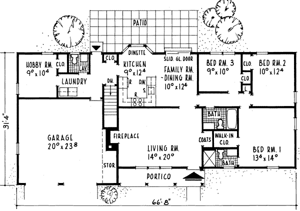 main floor house blueprint
