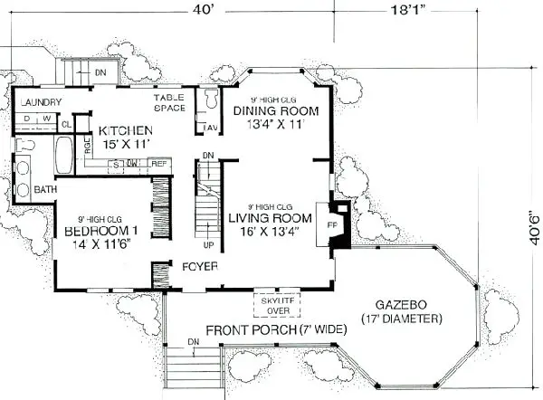 main floor house blueprint