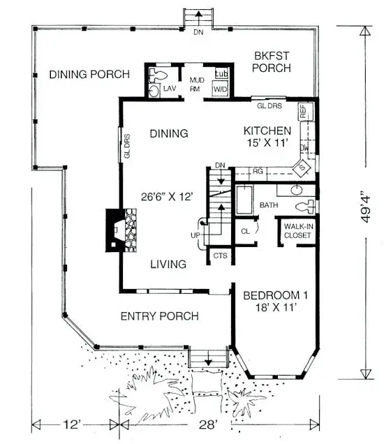 main floor house blueprint