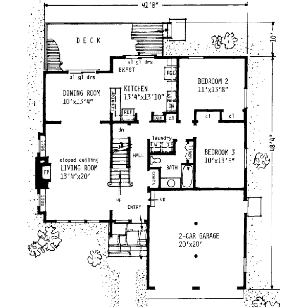 main floor house blueprint