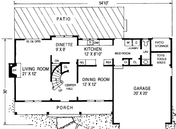 main floor house blueprint