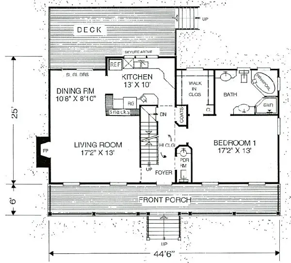 main floor house blueprint
