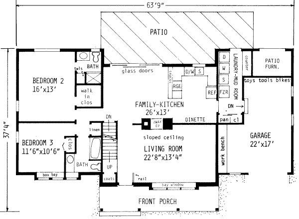 main floor house blueprint