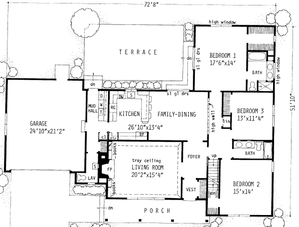 main floor house blueprint