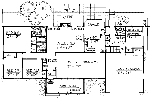 main floor house blueprint